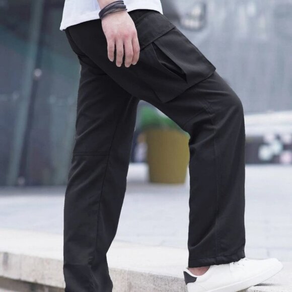 Black Mens Cargo Pants - Picture 2 of 5
